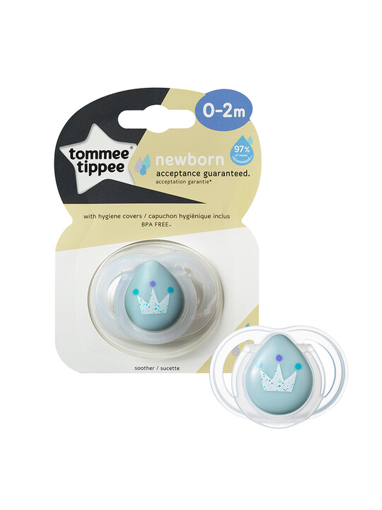 Tommee Tippee Closer to Nature 1X 0-2M NEWBORN (ANYTIME) Soother BOY image number 2